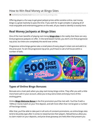 Online Bingo Welcome Bonus